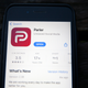 The Parler App running on an iPhone.